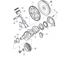 Vibration Damper / Pulley OPEL Vectra C 2.8 V6 turbo Z28NER Z28NET Genuine GM 12565992 OPEL VAUXHALL 615959 SAAB 9-3 II 2.8 V6 turbo B284L B284R