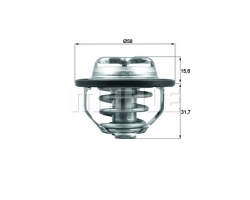 Thermostat, Kühlmittel 82°C SAAB 9-3 II B207 A20NFT ´03-14 / 9-5 II A20NHT A20NFT ´10-11 Lieferumfang: mit Dichtung