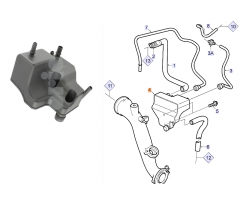 Ölabscheider / Ölfalle Kurbelgehäuseentlüftung SAAB 9-5 I 2.0 turbo / 2.3 turbo ´04-10 B205 B235