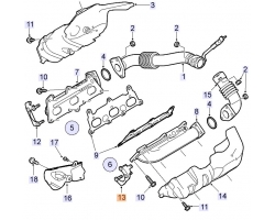 BRACE for OPEL / VAUXHALL, Genuine Part 12755244