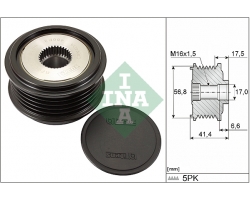 Generatorfreilauf Lichtmaschine 120A 12V SAAB 9-3 II 1.8t 2.0T B207E B207L, Modelljahr 2004, nur für Fahrzeuge mit Schaltgetriebe, passend nur ab Fahrgestellnummer 41053598-- 