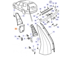 Dichtung Heckleuchte / Rückleuchte / Rücklicht SAAB 9-3 II Kombi ´06-12 Einbauort: Rückleuchte / Karosserie , Einbauposition: links, Original-Ersatzteil - OE Nr. 12756378