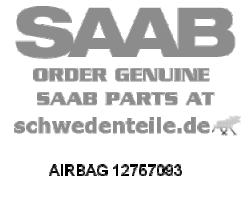 AIRBAG für SAAB, Original-Ersatzteil - OE Nr. 12757093