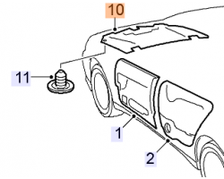 Insulation Bonnet / Hood SAAB 9-5 I Model Year 2006-2010