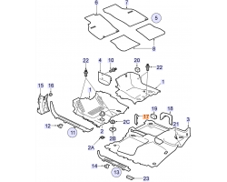 Abdeckleiste Abdeckung Cover SAAB 9-5 I 2006-2010, Original-Ersatzteil - OE Nr. 12758108