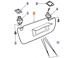 SONNENBLENDE für SAAB, Original-Ersatzteil - OE Nr. 12758122