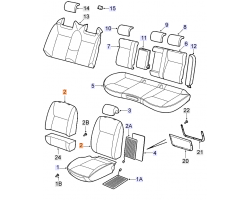 BACK COVER for SAAB, Genuine Part - Part #. 12760238