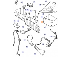 Batterieträger SAAB 9-3 II 2003-2014, für B207 B284 Z18XE Z19DT Z19DTH A19DTR Z19DTR, nur für Fahrzeuge ohne Standheizung / ohne kraftstoffbetriebenen Motorwärmer , Original-Ersatzteil - OE Nr. 12761146