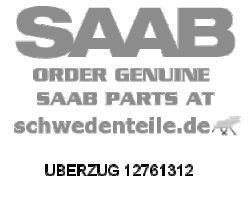 BACK COVER for SAAB, Genuine Part - Part #. 12761312