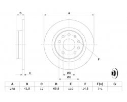 1 Set Brake Discs Rear Axle Diameter 15