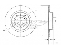 1 Satz Bremsscheiben hinten, Durchmesser 15