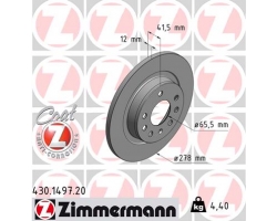 1 Satz Bremsscheiben hinten, Durchmesser 15