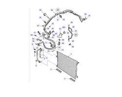 Schlauchleitung Schlauch Klimaanlage SAAB 9-3 II 1.9 TiD, Original-Ersatzteil, Verbindung zwischen: Kompressor - Kondensator