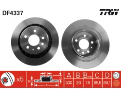 1 Satz Bremsscheiben hinten / Hinterachse SAAB 9-5 I ´02-10 Für Bremsanlage 16 Zoll, Durchmesser 300mm