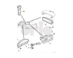 Schalter, Dimmung Instrumentenbeleuchtung Cabrio Verdeck Informationsdisplay ESP Night Panel SAAB 9-3 II Cabriolet 2003-