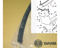 decor strip rear bumper genuine SAAB 9-3 II combi ´08-12