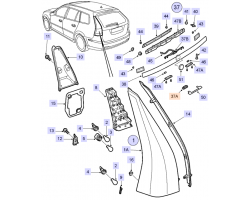 Schalter Heckleuchte Hecklicht Rückleuchte Rücklicht SAAB 9-3 II Kombi Sportkombi 2006-2012, Original-Ersatzteil - OE Nr. 12766196