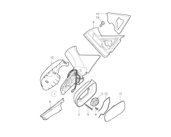 R. V. MIRROR for SAAB, Genuine Part - Part #. 12767451