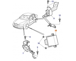 Steuergerät / Elektronikeinheit Beschleunigungssensor Xenon-Scheinwerfer Original SAAB 9-3 II Modelljahr 2005-2007