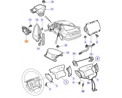 Fühler / Sensor Airbagmodul links für SAAB 9-5 I 1998-2010