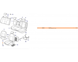 SEAT COVER for SAAB, Genuine Part - Part #. 12770845