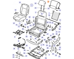 Lumbar Support Driver Seat SAAB 9-3 II RHD UK Japan Australia etc.Model Year 2003-2014, Genuine Part - Part #. 12771575, 12796265