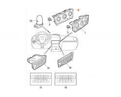 AC CONTROL SAAB 9-3 II '07- 9-3 III '14- Genuine Part - Part #. 12772891