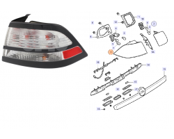 Heckleuchte / Rückleuchte rechts SAAB 9-3 II Limousine / Sedan '08-14 Original-Ersatzteil - OE Nr. 12775609