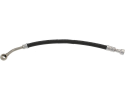 Hose / Line / Hyraulic Hose (lower, Oil Cooler -> Automatic Transmission) Genuine SAAB 9-5 I 2002-2010, Section: Rear Section, Connection between: Automatic Transmission - Transmission Oil Cooler, Upper Connector