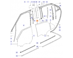 Decor strip SAAB 9-5 II Genuine Part 