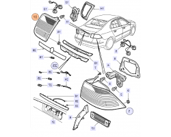 Heckleuchte / Rückleuchte / Rücklicht / Hecklicht innen rechts (an Heckklappe) Original SAAB 9-3 II Sportsedan / Limousine / 4-Türer Modelljahr 2003-2007