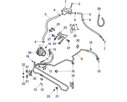 Pressure Hose Steering System SAAB 9-3 II 2.8 V6 turbo XWD 2008-, FOR RHD VEHICLES ONLY!, Genuine Part - Part #. 12778119