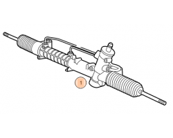 Power Steering / Steering Rack SAAB 9-3 II XWD / All-Wheel-Drive, Model Year 2008- Operating Mode: Hydraulic , Driver Position: For left-hand drive Vehicles / LHD