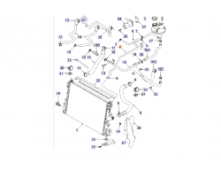 Schlauch, Kühlsystem SAAB 9-3 II 1.9 TTiD '08-12 Original-Ersatzteil - OE Nr. 12779399