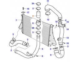 Ladeluftschlauch Schlauch Ladeluftkühler SAAB 9-3 II 2.0T XWD B207R 2009-2011, Original-Ersatzteil - OE Nr. 12779612