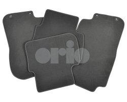 Floor Mat Set Black Textile Genuine SAAB 9-5 I 1998-2007, 2007: Up to chassi no- 73518564