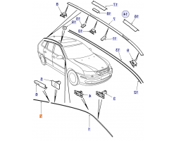 DECOR FRAME for SAAB, Genuine Part - Part #. 12782522