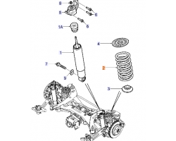 HINTERFEDER für SAAB, Original-Ersatzteil - OE Nr. 12783539, 12780361, 32022111