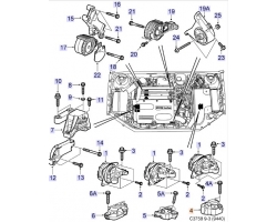 MOTORLAGER für SAAB, Original-Ersatzteil - OE Nr. 12785088
