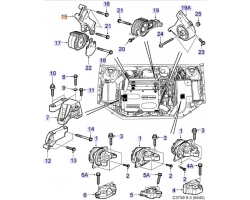 MOTORLAGER für SAAB, Original-Ersatzteil - OE Nr. 12785102
