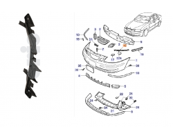 ATTACHING RAIL for SAAB, Genuine Part - Part #. 12786310