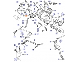 Vakuumschlauch / Unterdruckschlauch Turbolader SAAB 9-3 II 1.8t 2.0t 2.0T B207E B207L B207R B207G B207 2003-2008, Original-Ersatzteil - OE Nr. 12786377