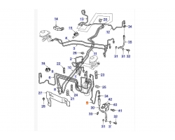 Bremsrohr Bremsleitung SAAB 9-3 II '03- Original-Ersatzteil - OE Nr. 12786726