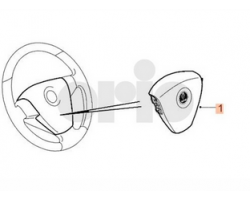 Airbag Fahrerairbag Lenkrad SAAB 9-3 II 2003-2005, Original-Ersatzteil - OE Nr. 12789426