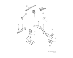 AIR OUTLET for SAAB, Genuine Part - Part #. 12791137