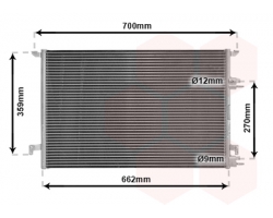 Condenser for Air Conditioner SAAB 9-3 II