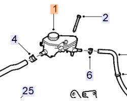 Behälter + Deckel Servolenkflüssigkeit / Hydraulikölbehälter Servolenkung OPEL Vectra C Signum 2.8 V6 turbo Z28NER Z28NET CADILLAC BLS 2.8 V6T