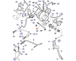 Brace Turocharger Turbo Charger OPEL/ VAUXHALL Vectra C, Signum 2.0 turbo Z20NEL Z20NER Z20NET, Genuine Part - Part #. 12796193