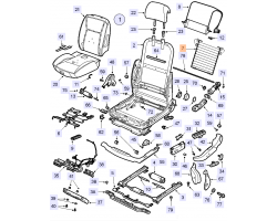 Spring Seat Wire Matting Driver Seat Upper Part (Repair Part Driver Seat Upper Section) SAAB 9-3 II 2003-2014, Genuine Part - Part #. 12796323