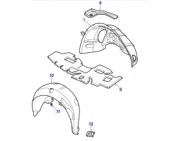 Radkasten hinten links SAAB 9-3 II 4-türer / Sportsedan / Sportlimousine Modelljahr 2003-2014, Original-Ersatzteil - OE Nr. 12797833